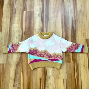 Zara Girls Snow Mountain Sweater Size 6-7